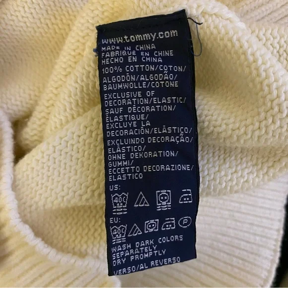 Tommy Hilfiger Cream Sweater for Men L GUC - Picture 4 of 5